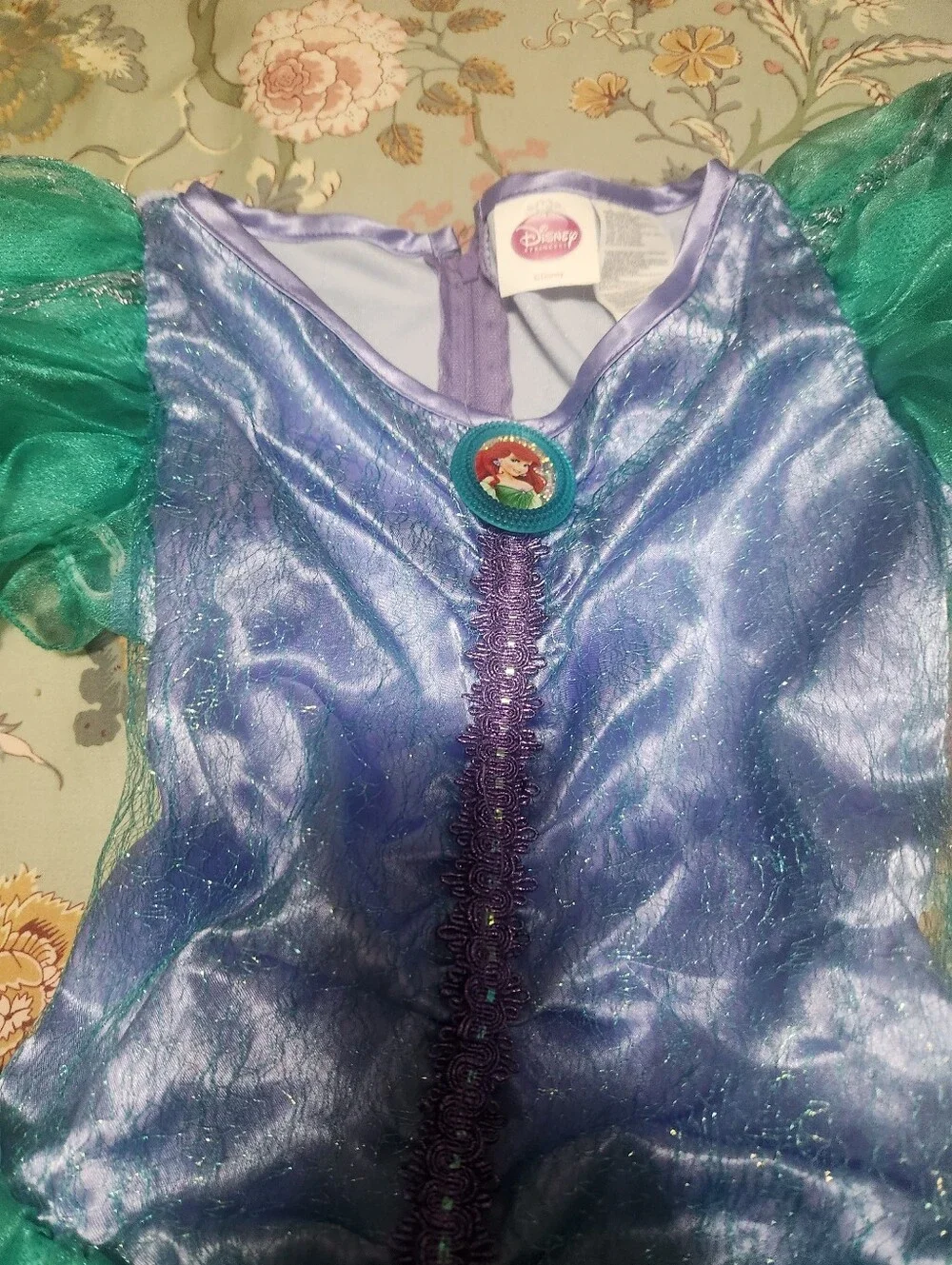 Disney Ariel Princess Dress Up Dress Multi Color Size Small